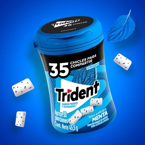 Chicles TRIDENT sabor a menta (45.5  gr)