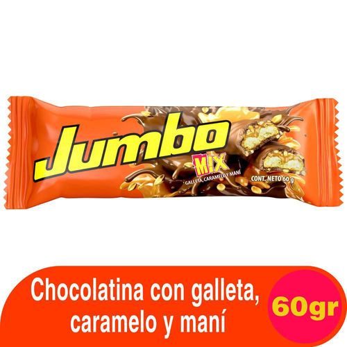 Chocolates JUMBO galleta, caramelo y maní (60  gr)