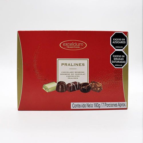 Bombones de chocolate EXCELCIUM pralines rellenos (180  gr)