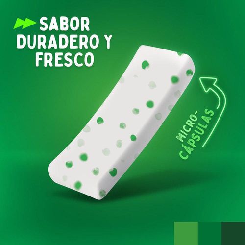 Chicles TRIDENT sabor yerbabuena (30.6  gr)