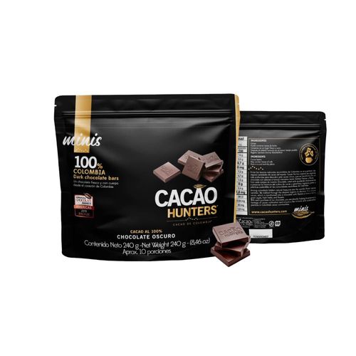 Chocolates CACAO HUNTERS  oscuro (240  gr)