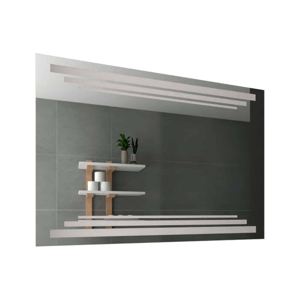 Espejo Rectangular Barú, Gris, Con Luz Led img #1