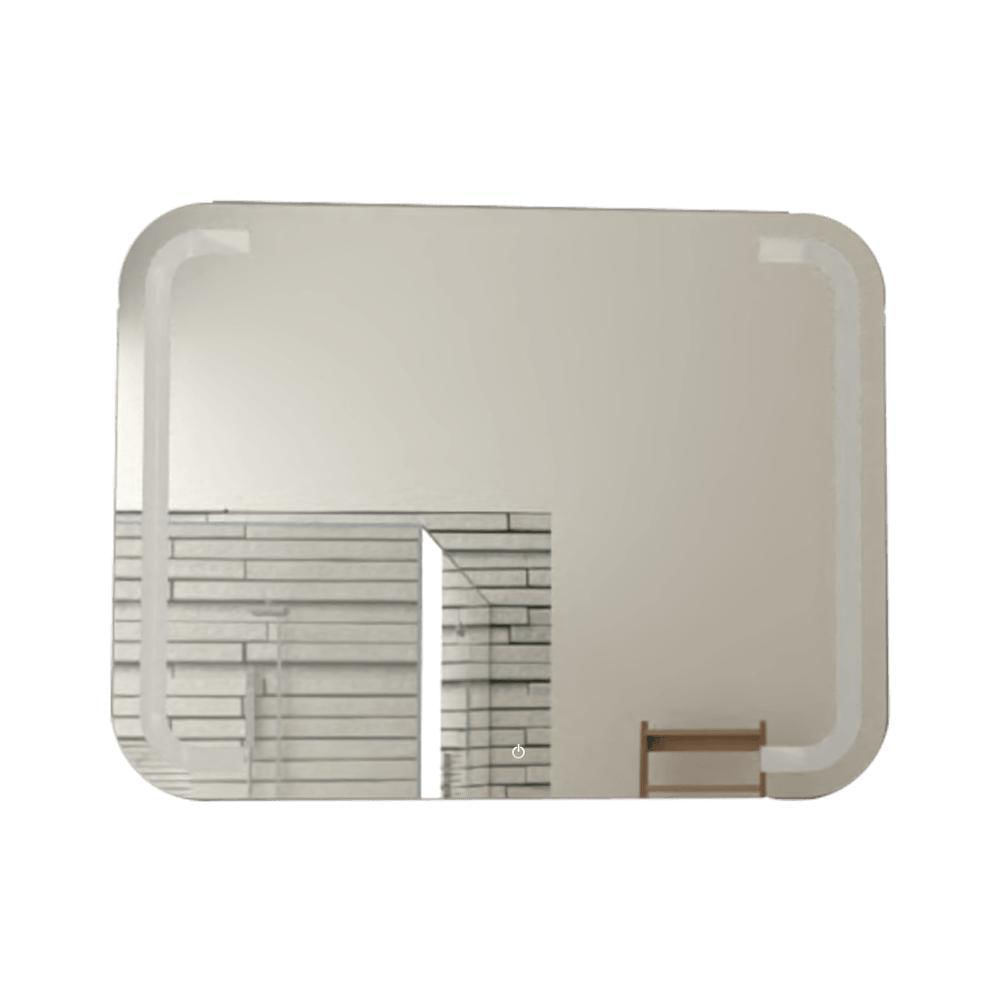 Espejo Rectangular Brown, Gris, Con Luz Led Y Botón Touch img #4