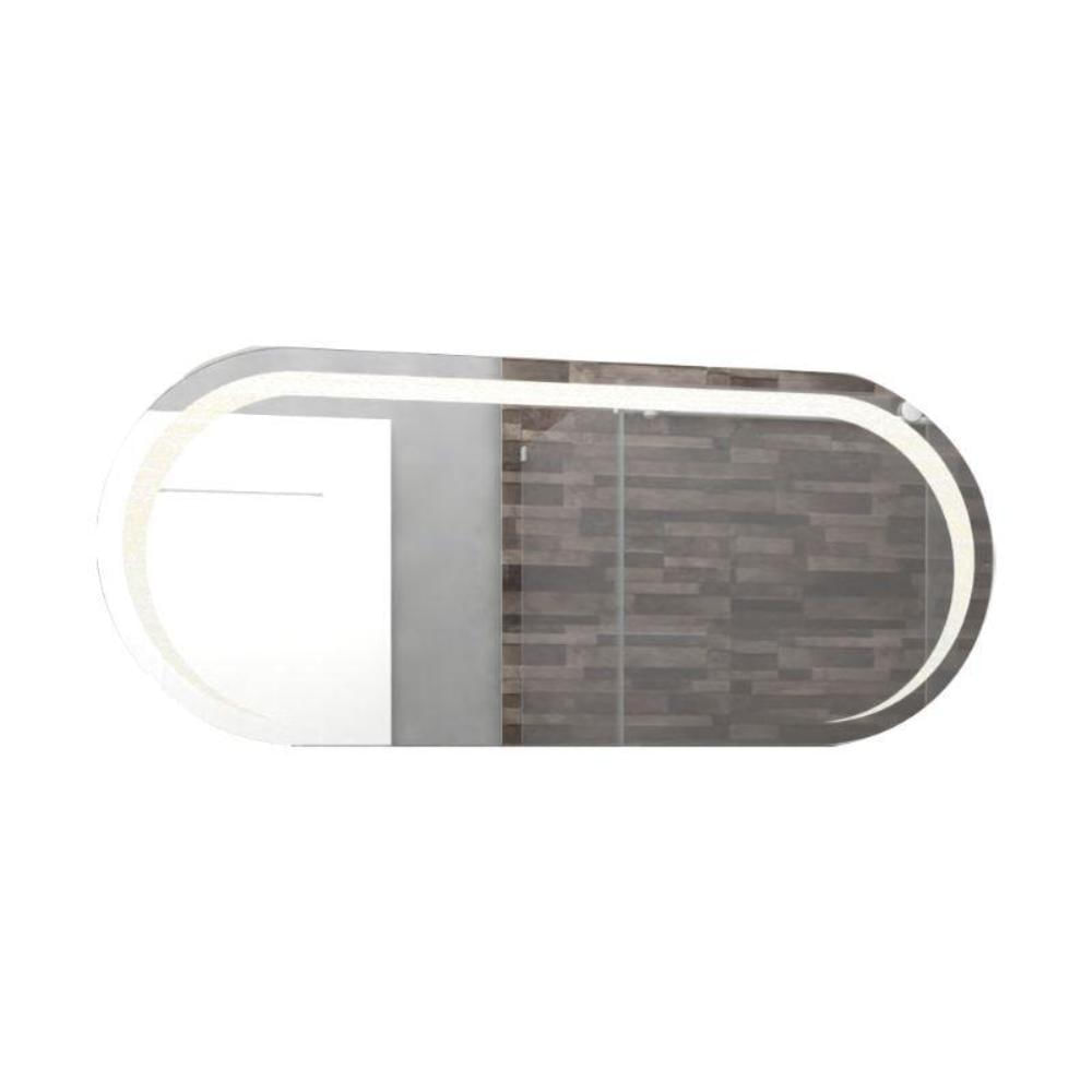 Espejo Rectangular Verón, Gris, Con Luz Led img #1