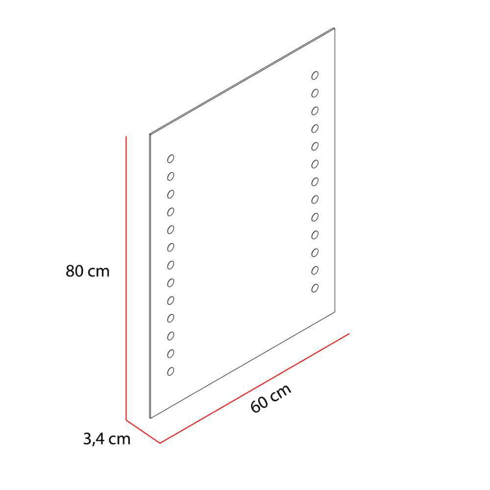 Espejo Rectangular Troy, Con Luz Led img #5