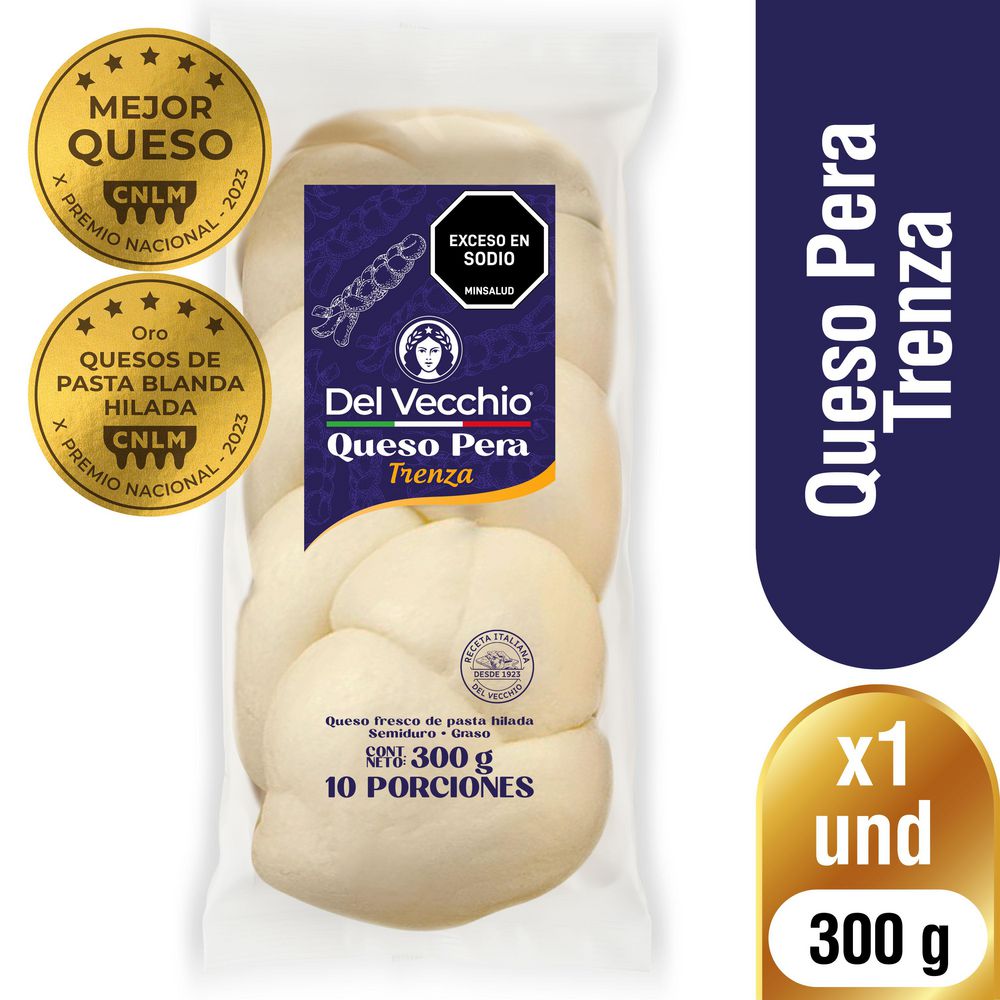 Queso pera DEL VECCHIO trenza (300  gr) img #1