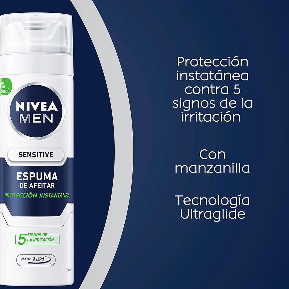 Espuma de afeitar NIVEA men sensitive (200  ml) img #4