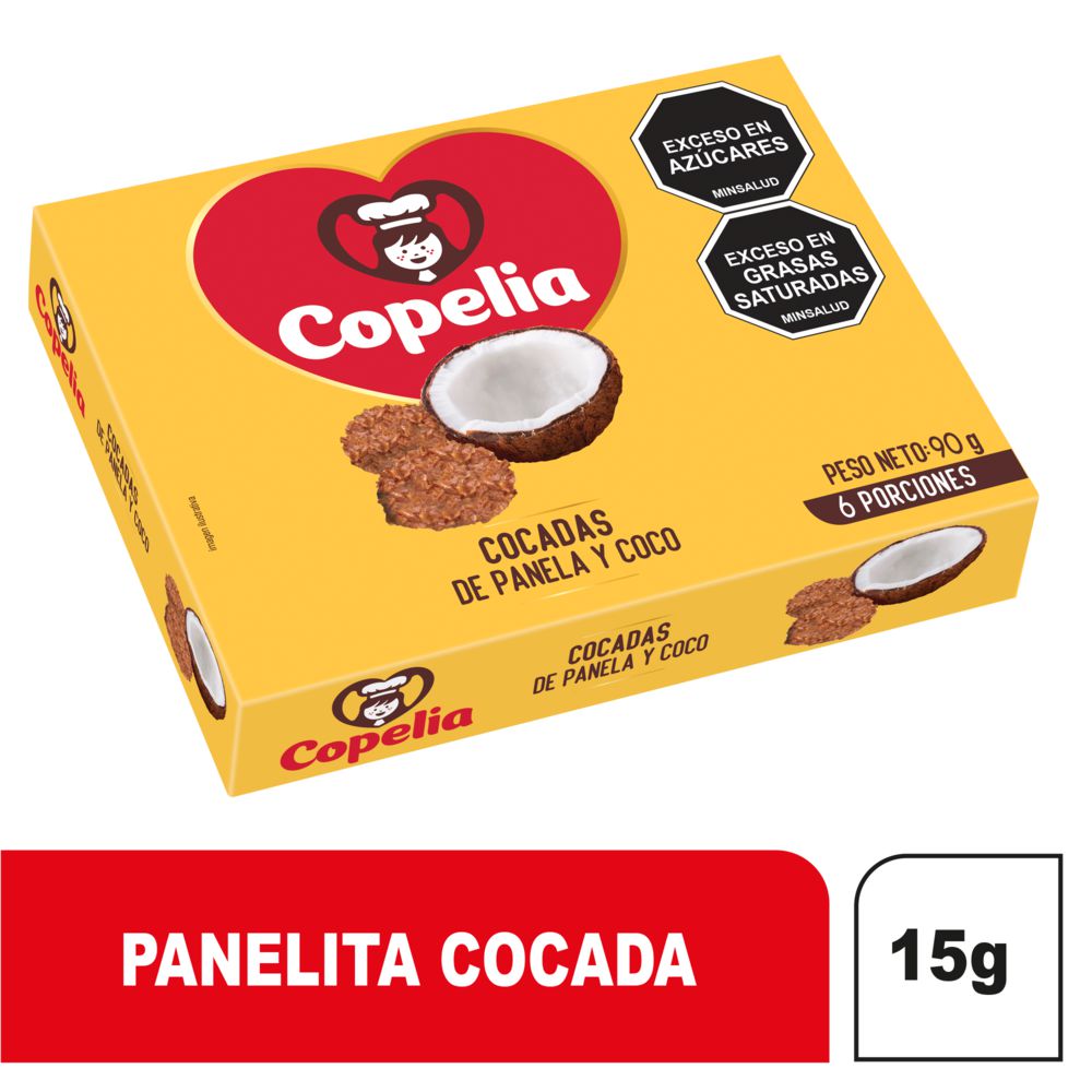 Cocadas COPELIA de panela y coco x6und (90  gr) img #1