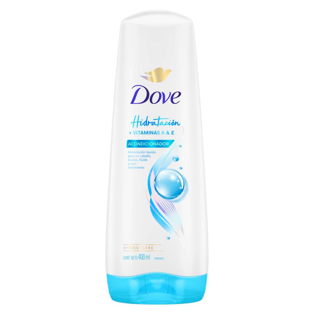 Acondicionador DOVE hidratación vitaminas A&E (400  ml) img #1