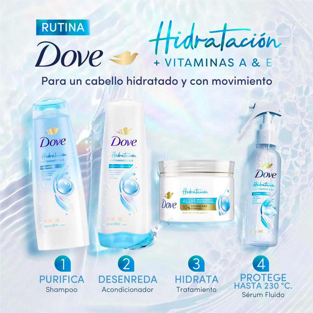 Acondicionador DOVE hidratación vitaminas A&E (400  ml) img #7
