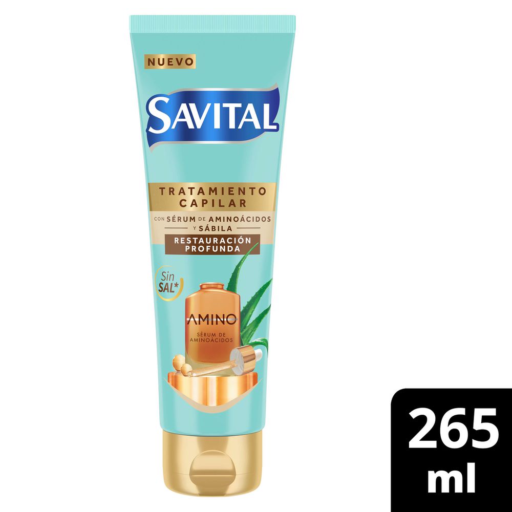 Tratamiento capilar SAVITAL aminoácidos (265  ml) img #1