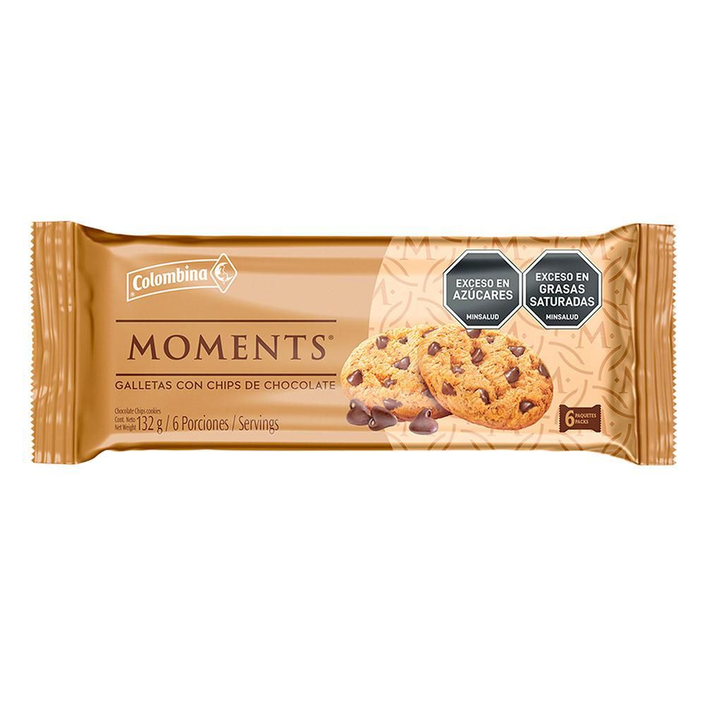 Galletas MOMENTS chips de chocolate (132  gr) img #1