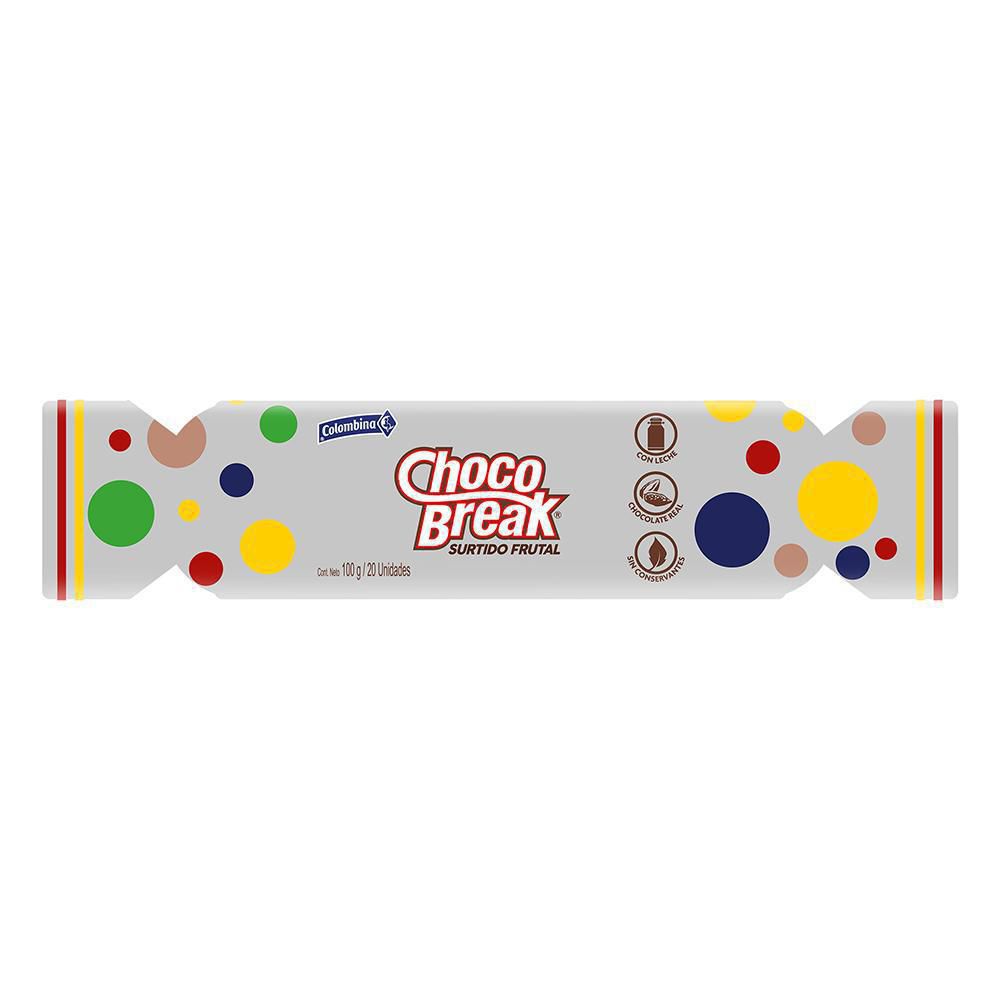 Chocolates CHOCOBREAK surtido frutal (100  gr) img #2