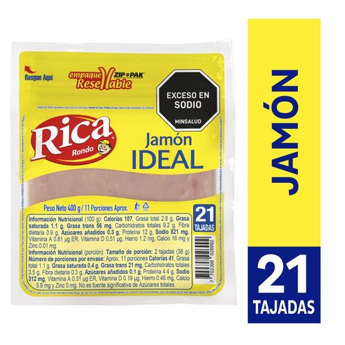 Jamón  RICA de cerdo (400  gr)