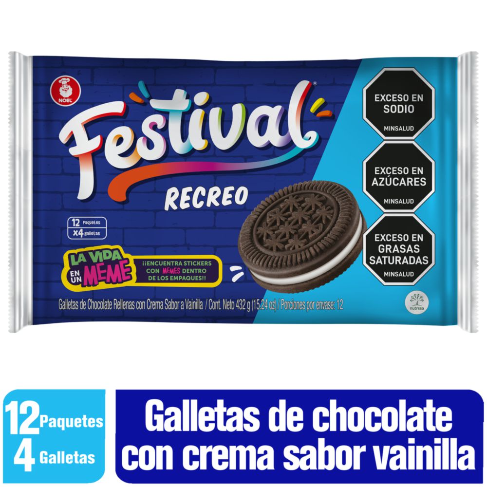 Galletas FESTIVAL Recreo x12und (432  gr) img #1