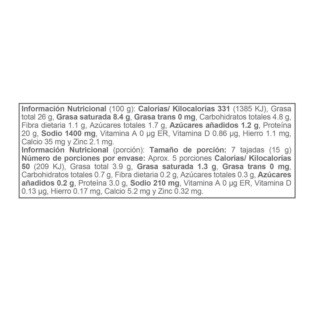 Chorizo MONTICELLO español de cerdo (80  gr) img #3