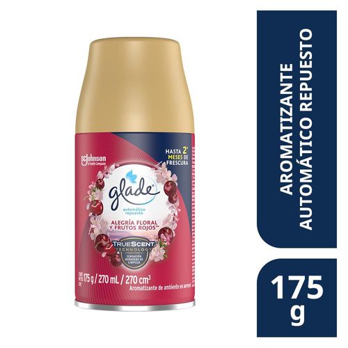 Ambientador GLADE floral repuesto frutos rojos (270  ml)