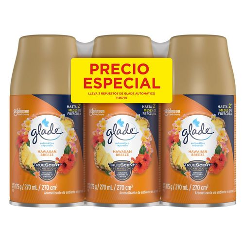 Ambientador GLADE mix repuesto aroma surtido (810  ml)