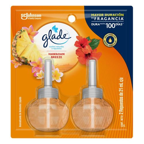 Ambientador GLADE aceites hawaiian breeze (42  ml)