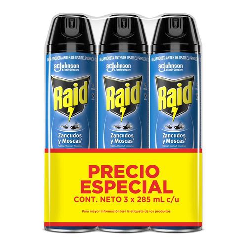 Insecticida Aerosol Volad x3 RAID 855  ml