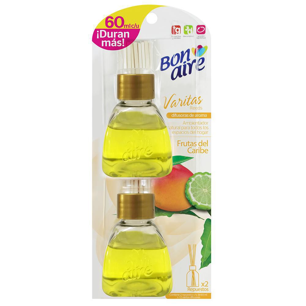 Ambientador BONAIRE varitas frutas del caribe (120  ml) img #1