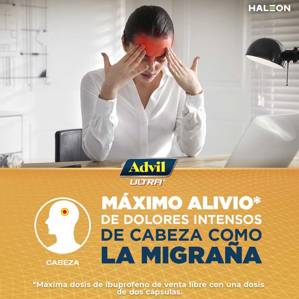 Cápsulas ADVIL ultra severos dolores de cabeza (10  und) img #2