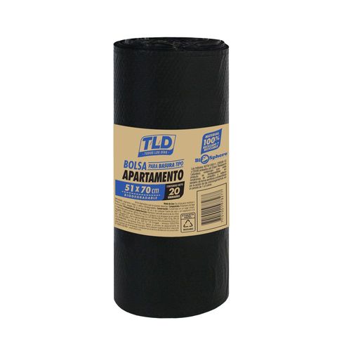 Bolsa para basura T/L/D TODOS LOS DIAS tipo apartamento 51x70 cm
