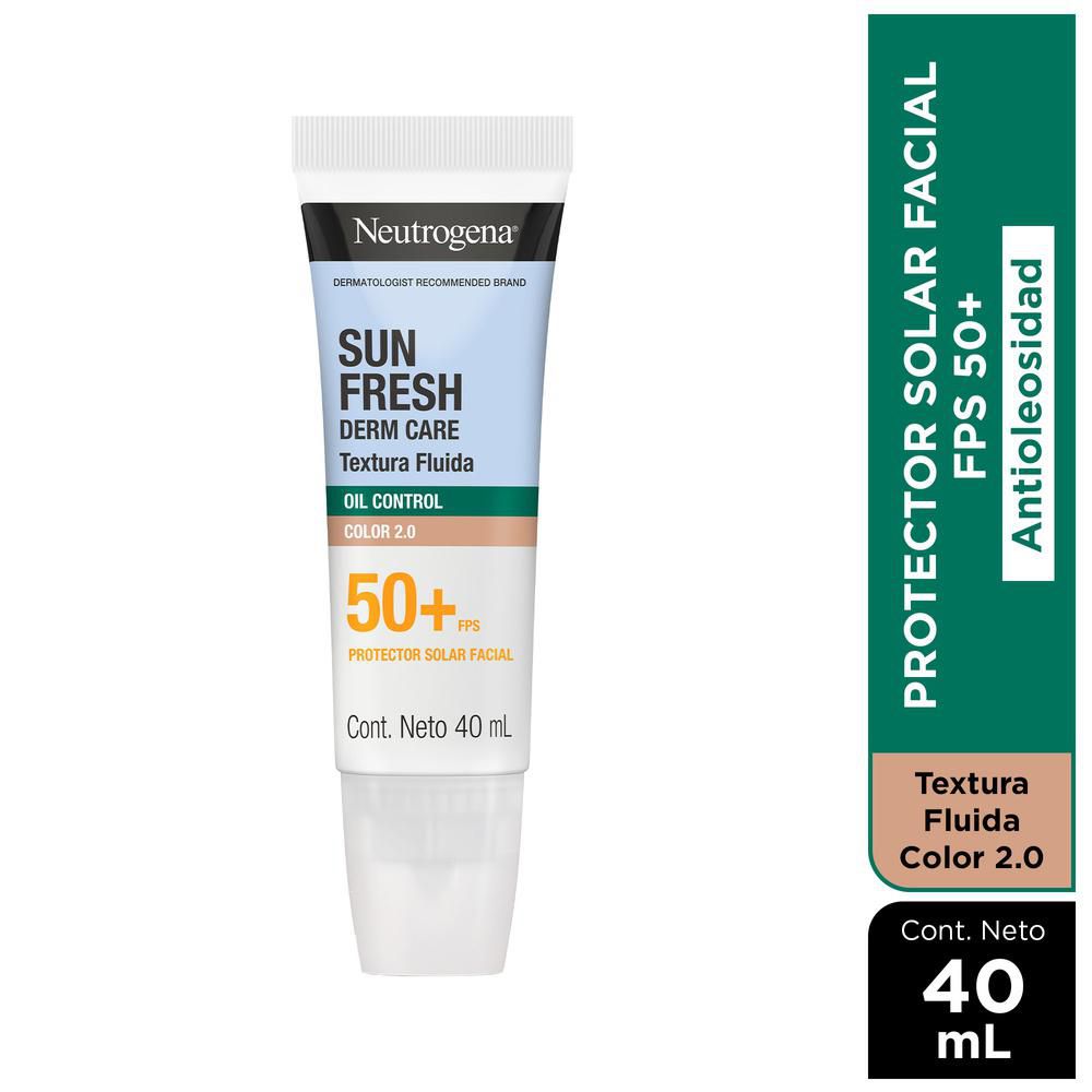 Protector solar NEUTROGENA sun fresh oil color 2.0 fps 50+ (40  ml) img #1