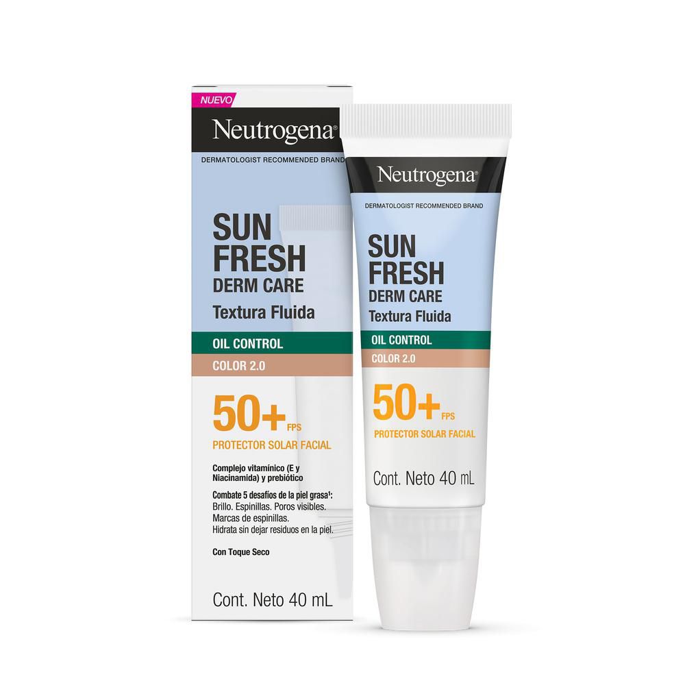 Protector solar NEUTROGENA sun fresh oil color 2.0 fps 50+ (40  ml) img #2