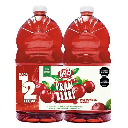 Bebida gaseosa YUS cranberry concentrado (946  ml)