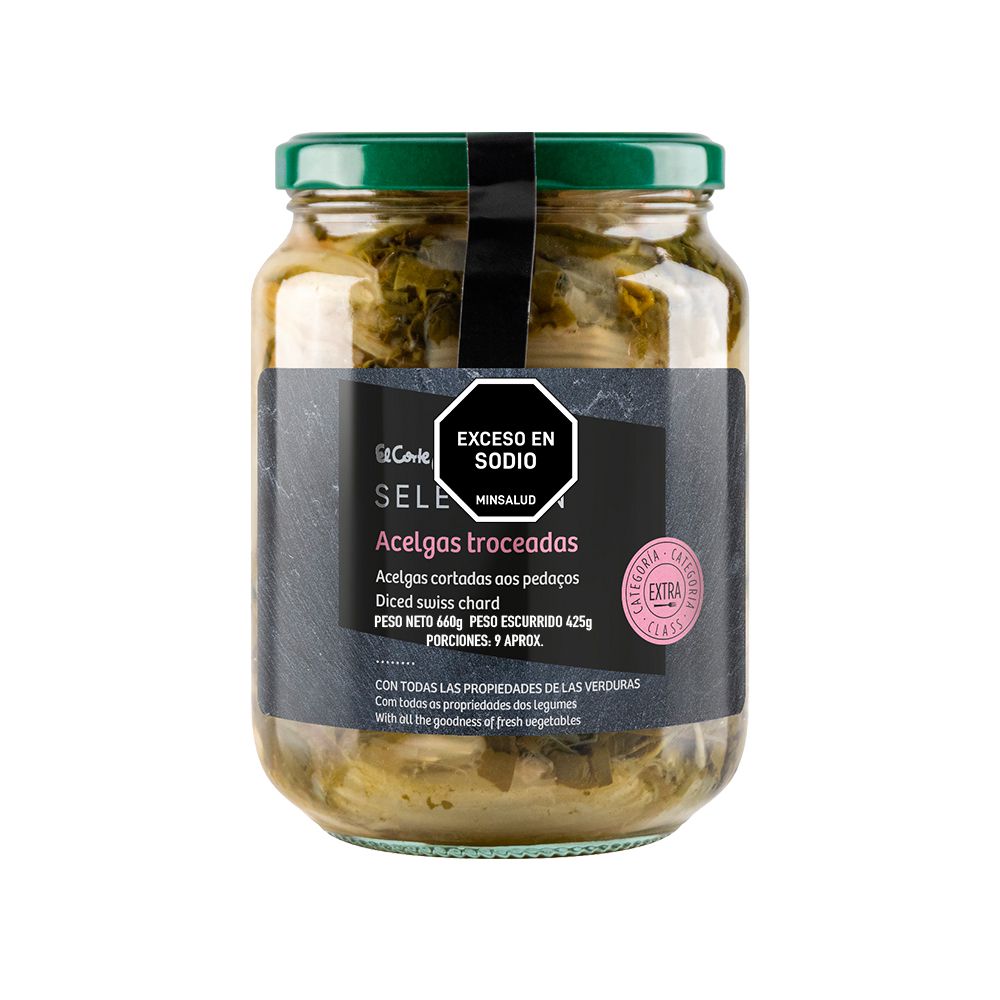 Acelgas EL CORTE INGLÉS MARCA EXCLUSIV troceadas (425  gr) img #1