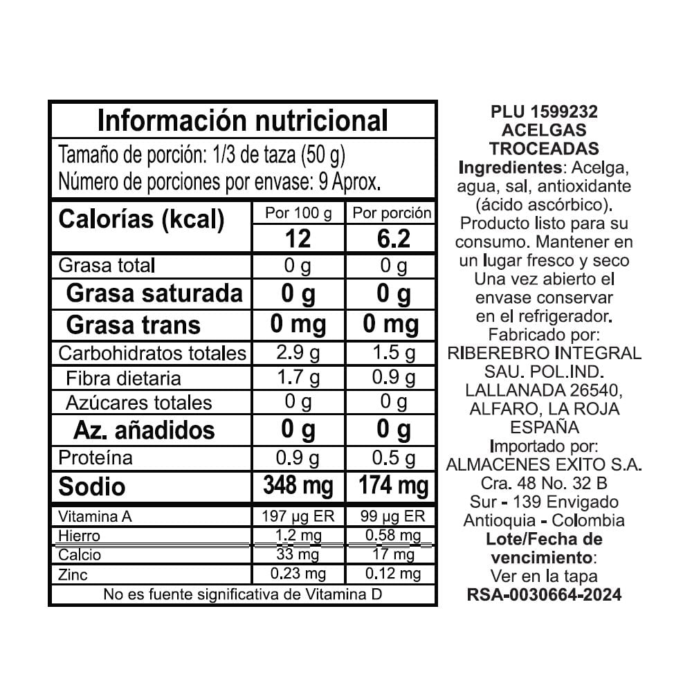 Acelgas EL CORTE INGLÉS MARCA EXCLUSIV troceadas (425  gr) img #2