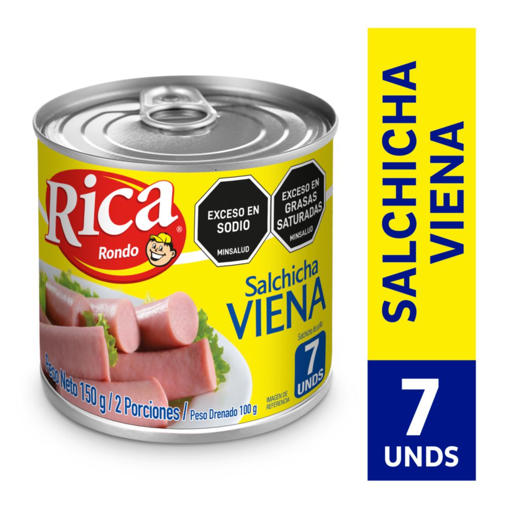 Salchicha RICA RONDO viena lata (100  gr) img #1