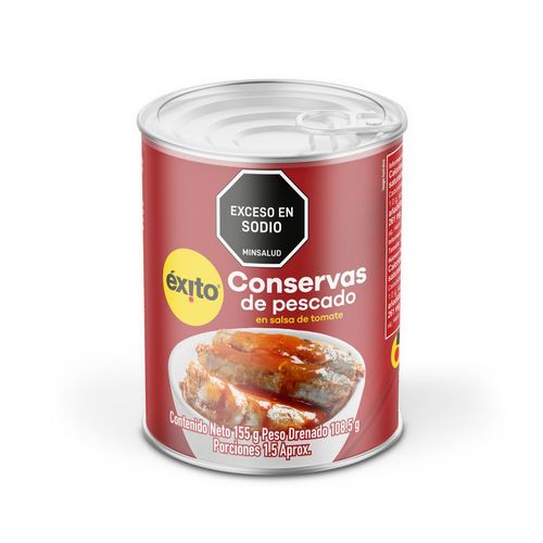 Conservas de pescado EXITO MARCA PROPIA en salsa de tomate (108.5  gr)