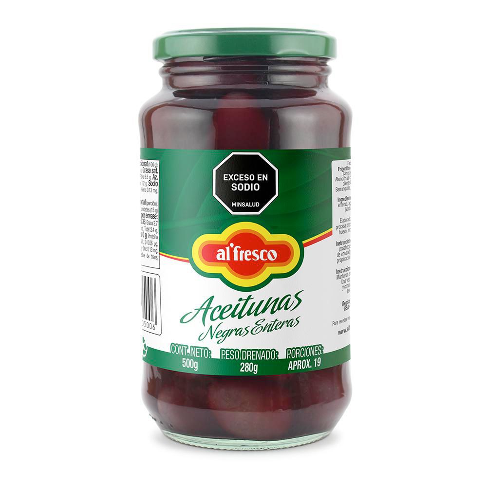 Aceitunas AL FRESCO negras enteras (280  gr) img #1