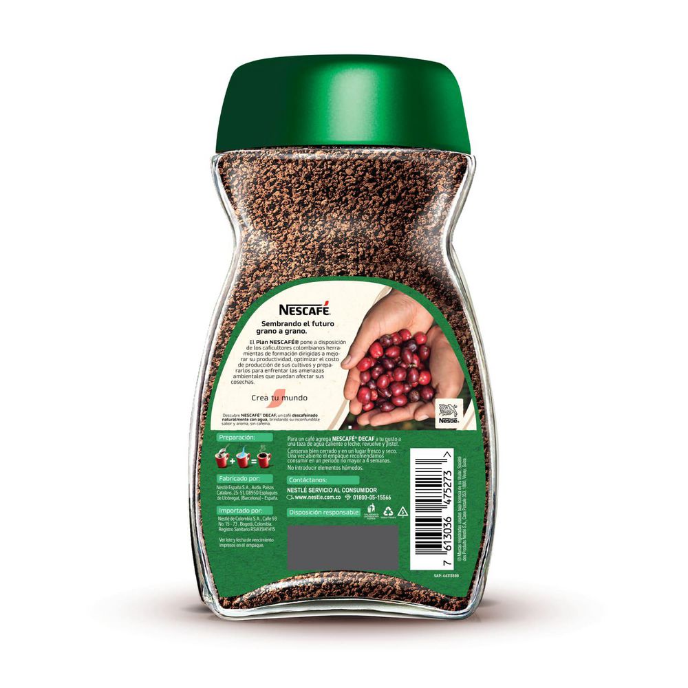 Café NESCAFE descafeinado instantáneo (100  gr) img #3