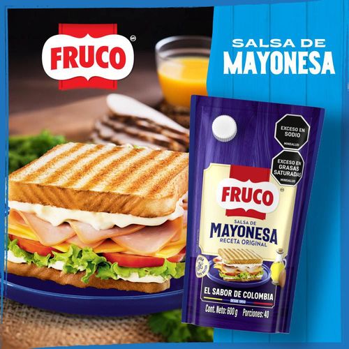 Mayonesa FRUCO baja en grasa (600  gr)