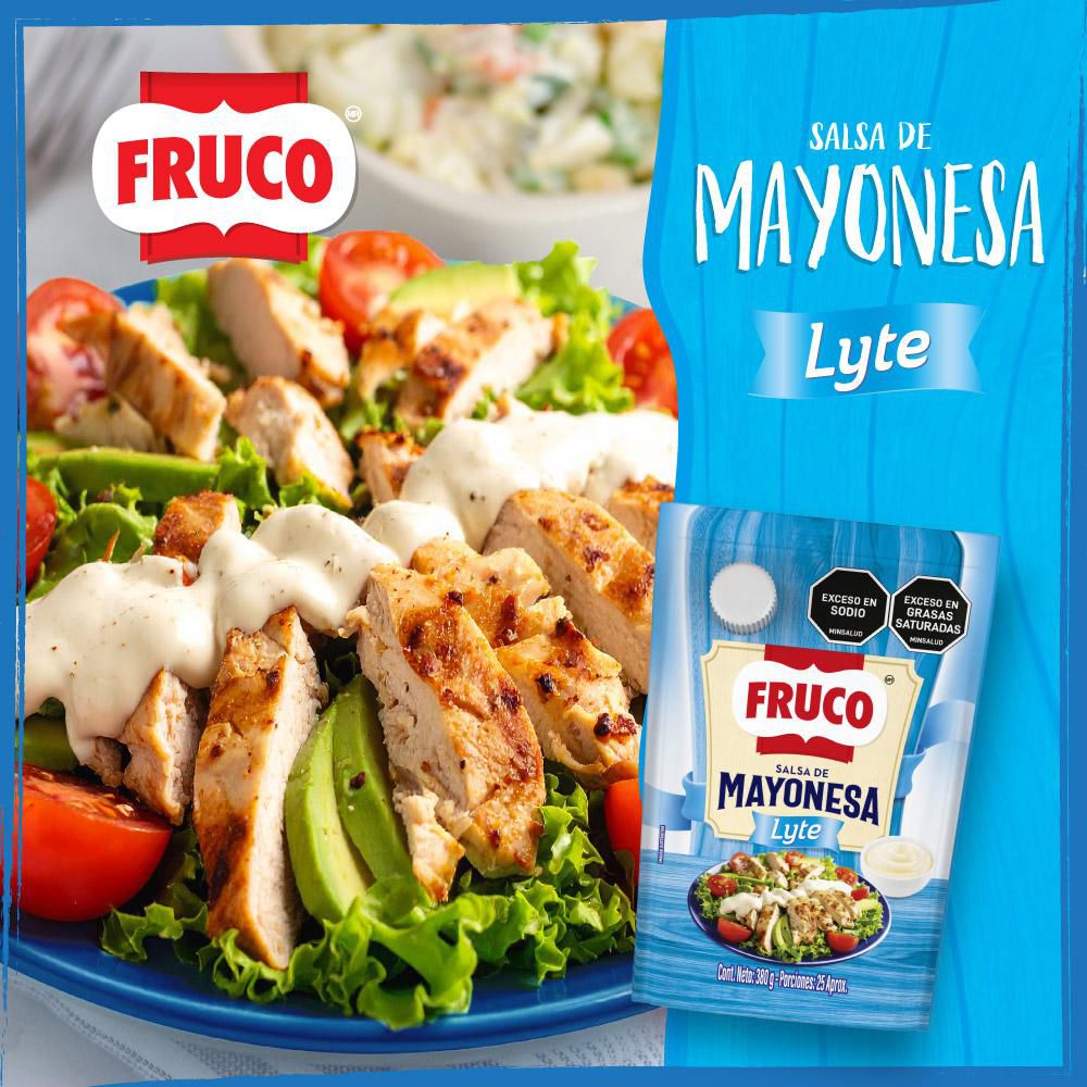 Mayonesa FRUCO lyte doy pack (380  gr) img #3