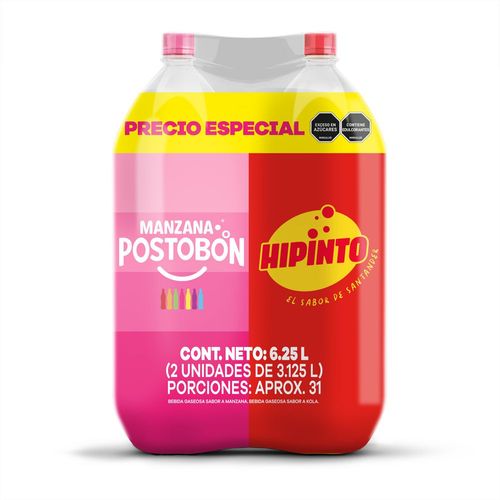 Gaseosa HIPINTO  + manzana (6250  ml)