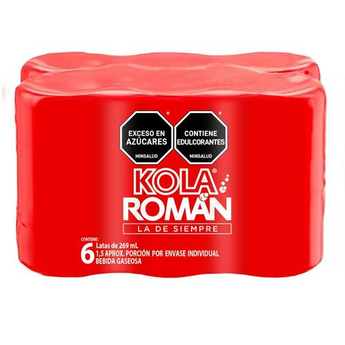 Bebida KOLA ROMAN GASEOSA 6 UNIDADES 269 ML (1614  ml)