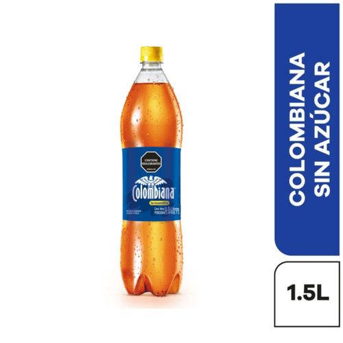 Gaseosa COLOMBIANA sin azúcar botella  (1500  ml)