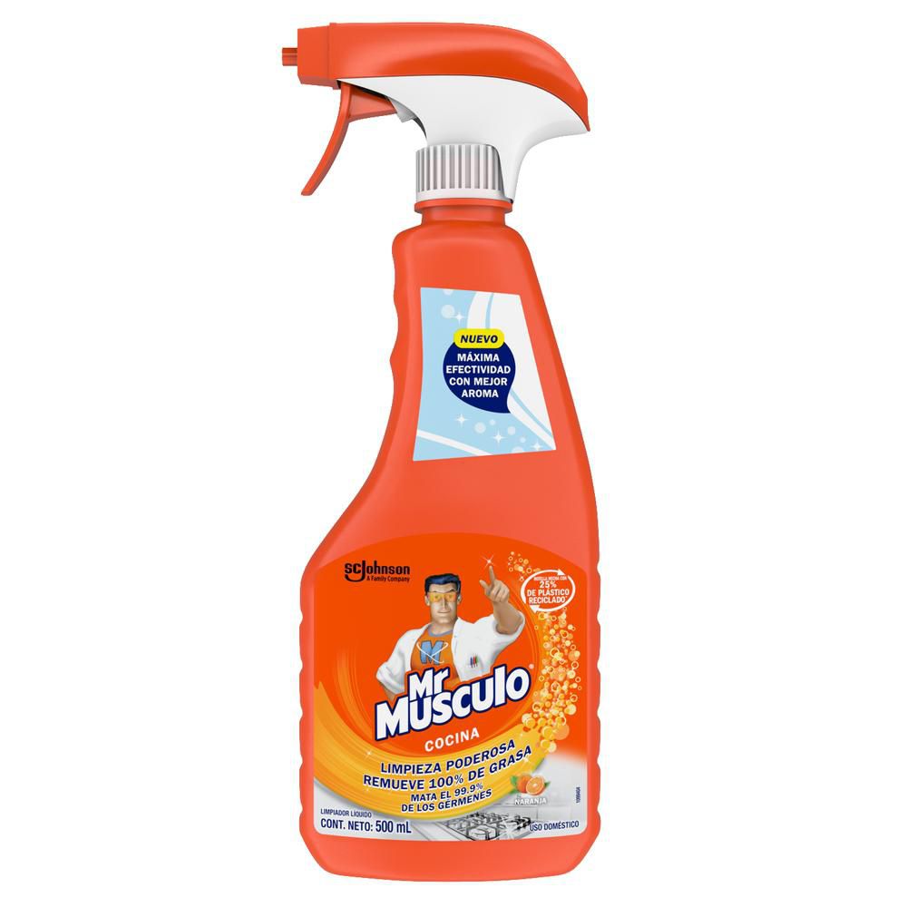 Quitagrasa MR MUSCULO líquido naranja gatillo (500  ml) img #1