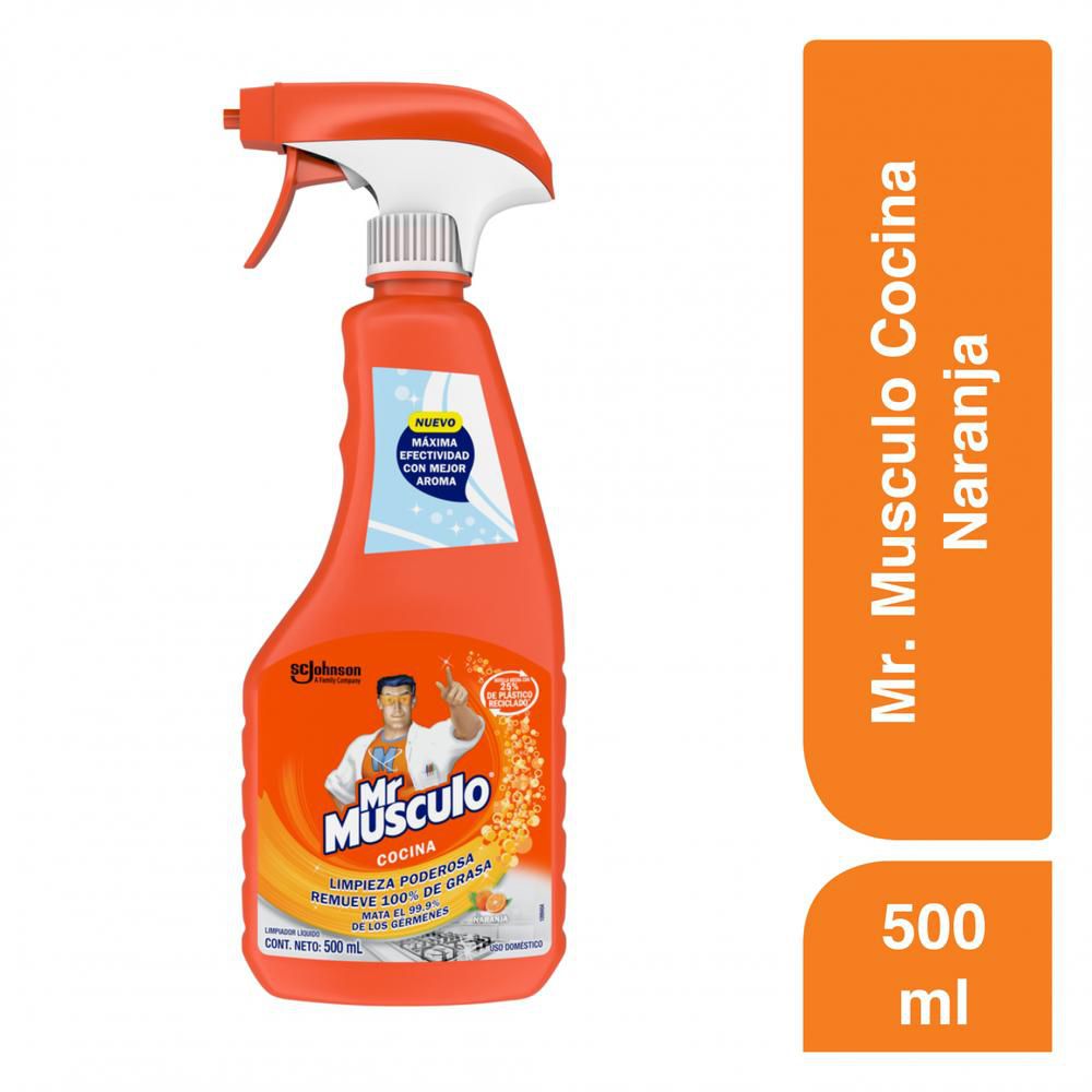 Quitagrasa MR MUSCULO líquido naranja gatillo (500  ml) img #2