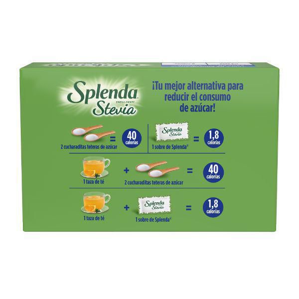 Endulzante SPLENDA stevia 160 sobres (160  gr) img #2