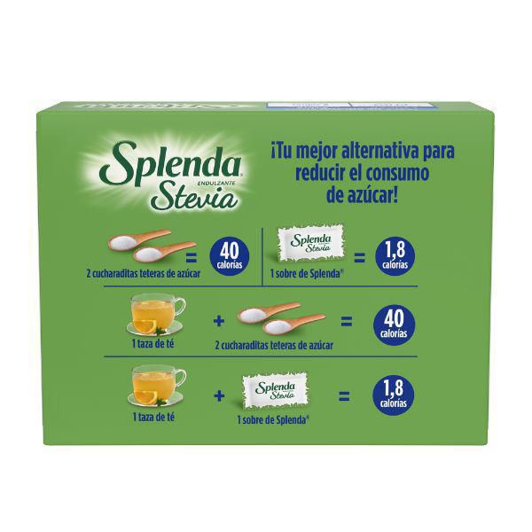 Endulzante SPLENDA stevia 40 sobres (40  gr) img #2