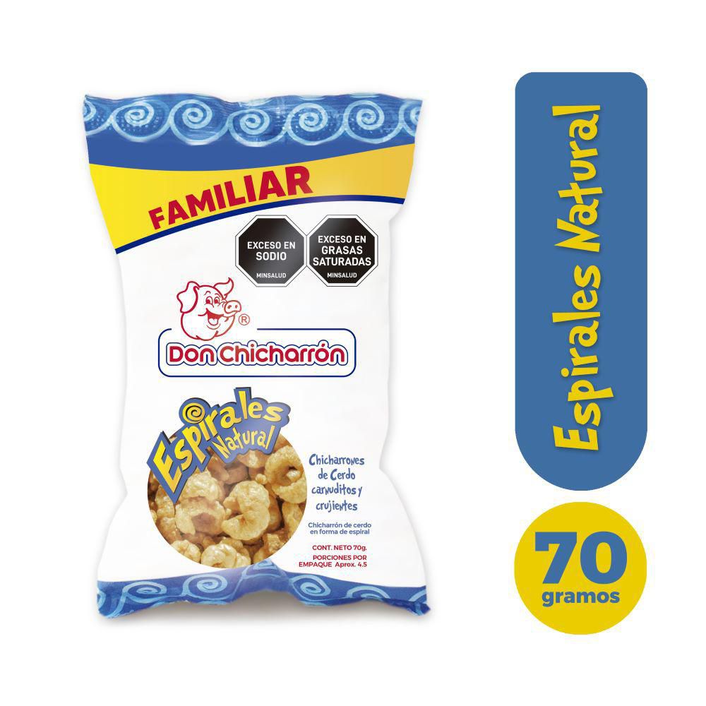 Pasabocas DON CHICHARRON natural carnuditos crujientes (70  gr) img #1
