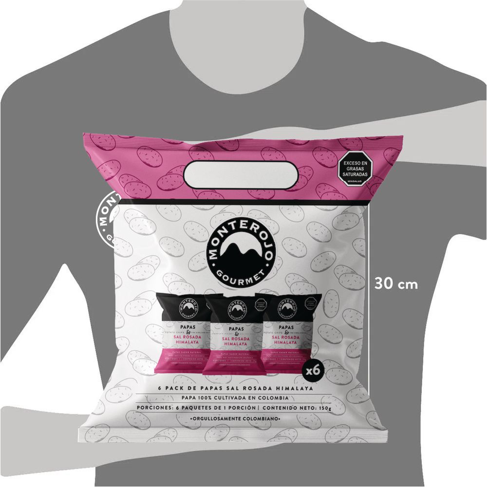 Papas MONTE ROJO sal rosada (150  gr) img #3