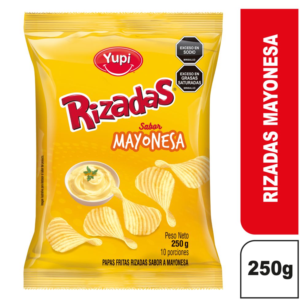 Papas RIZADAS sabor mayonesa (250  gr) img #1