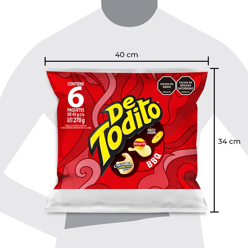 Pasabocas DETODITO BBQ surtido (270  gr) img #2