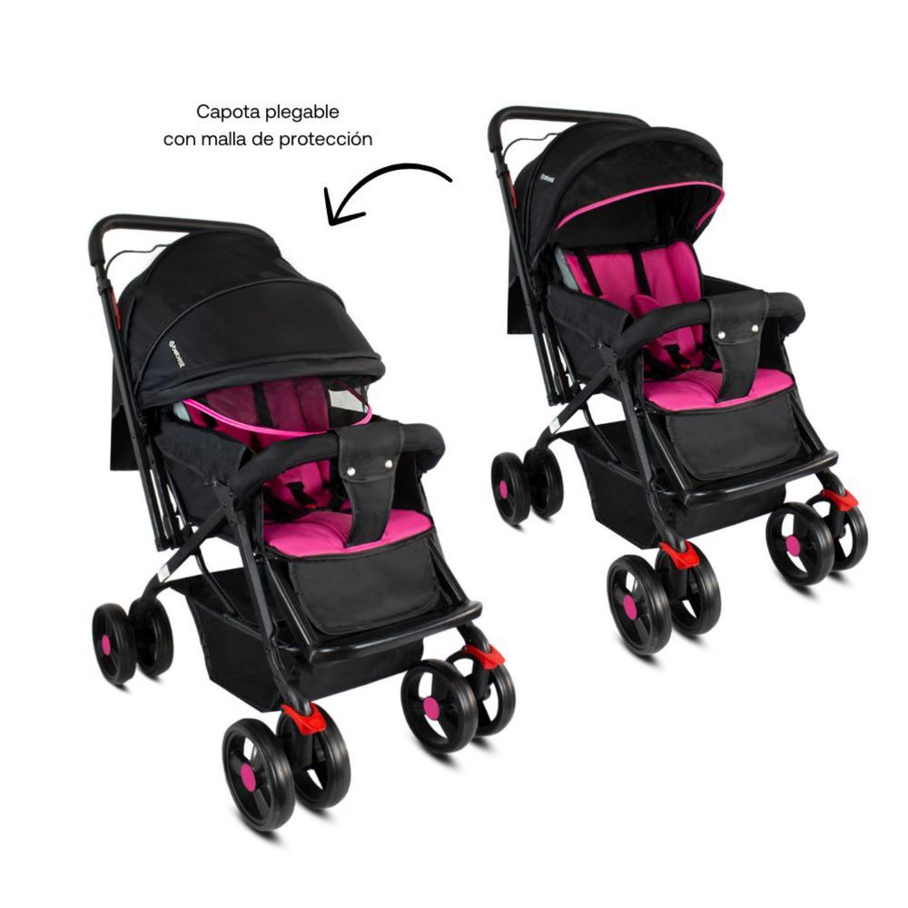 Coche De Bebe Tipo Moises manilar reversible Roma BEBESIT img #4